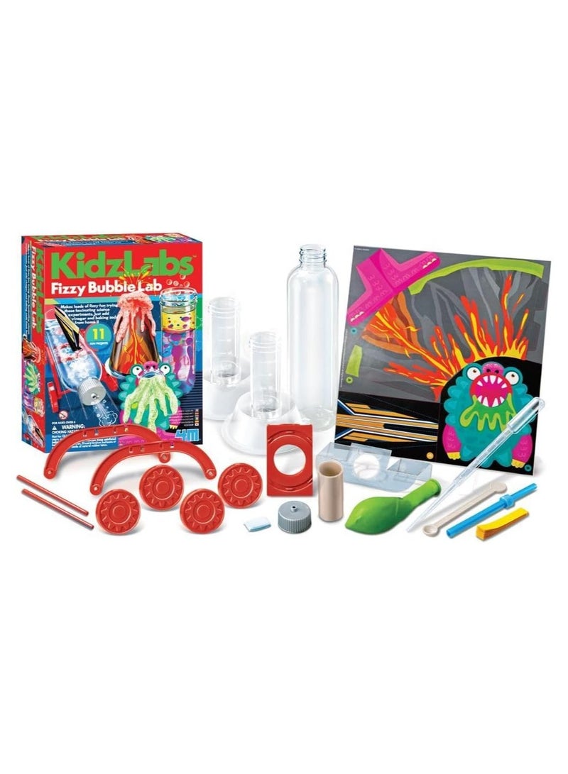 4M KidzLabs Fizzy Bubble Lab – Create Colorful Fizzing Reactions with Safe Kitchen Chemistry | STEM Science Kit for Kids Ages 8+ | 00-03454 - Image 2