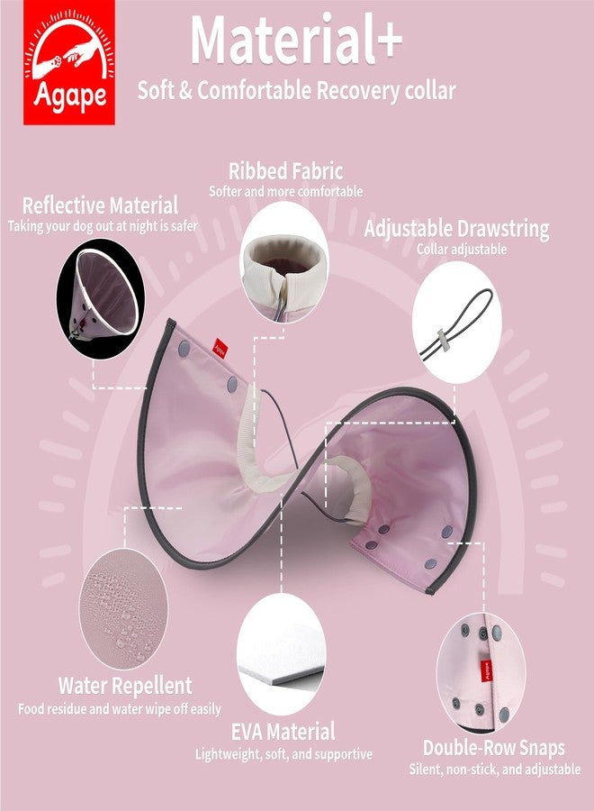 Agape Soft Dog Cone for Small Dogs & Cats, Comfy Dogs Recovery Collar After Surgery, Adjustable E Collar Alternative to Stop Licking, Protective Elizabethan Cones for Pup&Kitty, Comfortable Dog Cones - Image 4
