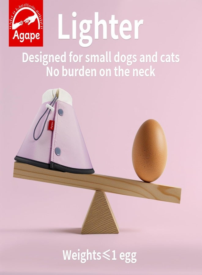 Agape Soft Dog Cone for Small Dogs & Cats, Comfy Dogs Recovery Collar After Surgery, Adjustable E Collar Alternative to Stop Licking, Protective Elizabethan Cones for Pup&Kitty, Comfortable Dog Cones - Image 5