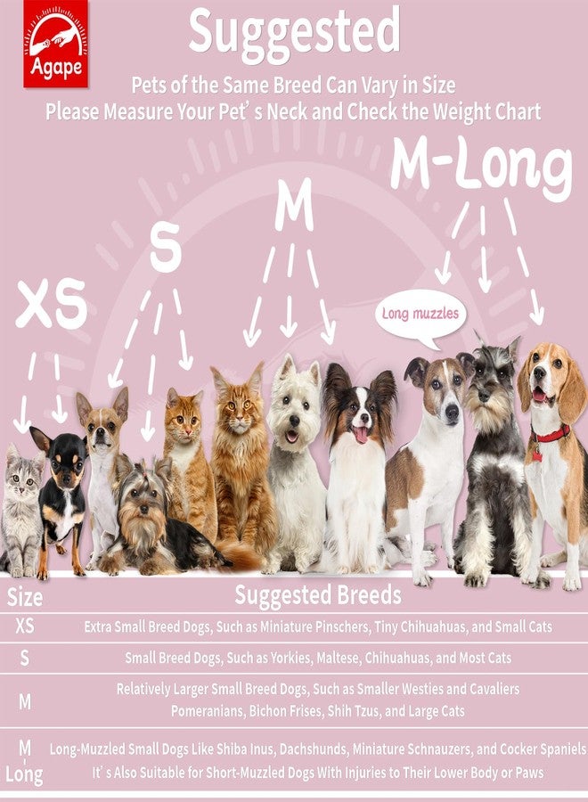 Agape Soft Dog Cone for Small Dogs & Cats, Comfy Dogs Recovery Collar After Surgery, Adjustable E Collar Alternative to Stop Licking, Protective Elizabethan Cones for Pup&Kitty, Comfortable Dog Cones - Image 3