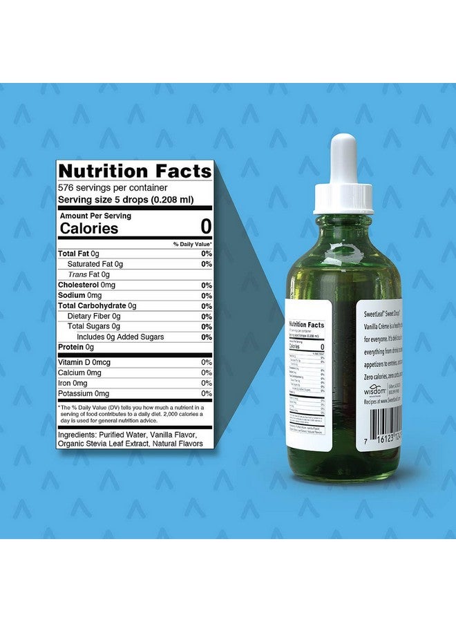 SweetLeaf Drops Liquid Stevia Sweetener Vanilla Creme 4 Oz - Image 3