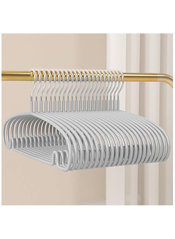 TYCOM Non Slip Hangers Suit Hangers 10 Pack Ultra Thin Space Saving Clothes Hangers with No Shoulder Bump Design for Coats Jackets Pants Dress Clothe Grey 10 Pack. - Image 1