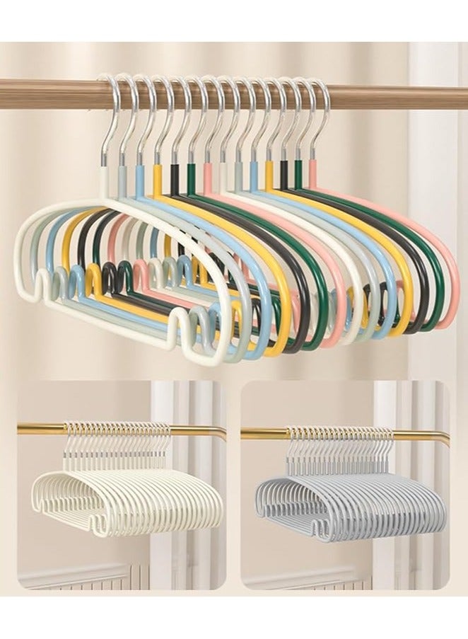 TYCOM Non Slip Hangers Suit Hangers 10 Pack Ultra Thin Space Saving Clothes Hangers with No Shoulder Bump Design for Coats Jackets Pants Dress Clothe Grey 10 Pack. - Image 3