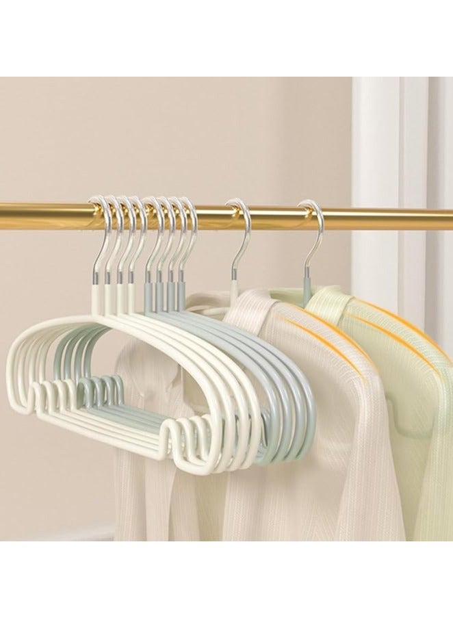 TYCOM Non Slip Hangers Suit Hangers 10 Pack Ultra Thin Space Saving Clothes Hangers with No Shoulder Bump Design for Coats Jackets Pants Dress Clothe Grey 10 Pack. - Image 4