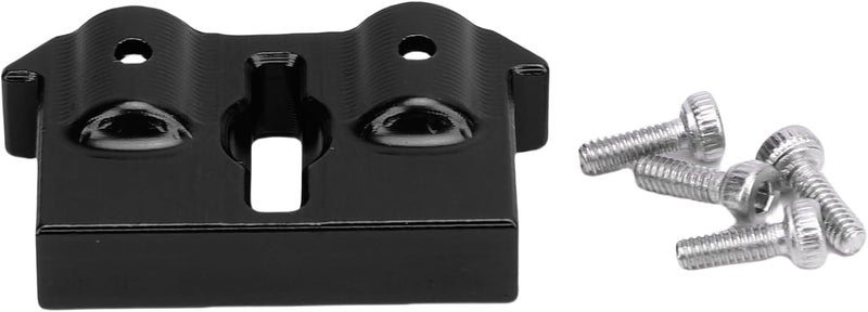 SUNGOOYUE RC Front Bumper Mount, Aluminum Anodized Replacement for Redcat 1/18 Scale Crawler Upgrade with Improved Steering Stability and Enhanced Linkage (Black) - Image 1