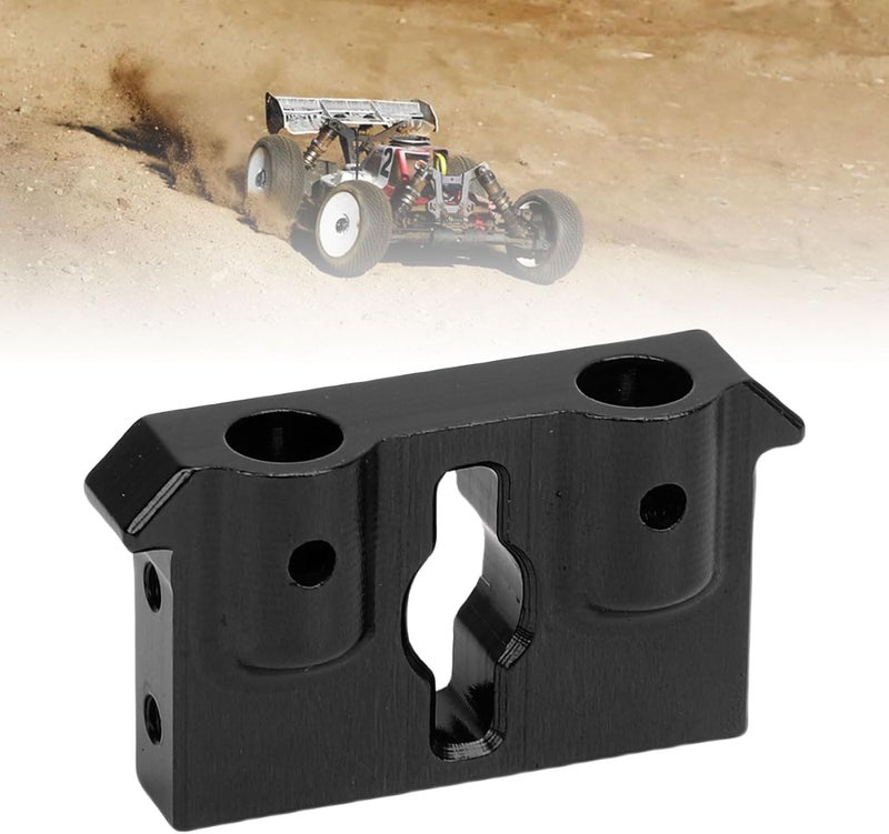 SUNGOOYUE RC Front Bumper Mount, Aluminum Anodized Replacement for Redcat 1/18 Scale Crawler Upgrade with Improved Steering Stability and Enhanced Linkage (Black) - Image 4
