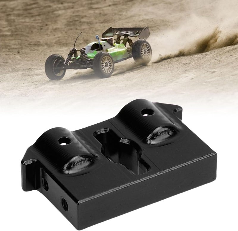 SUNGOOYUE RC Front Bumper Mount, Aluminum Anodized Replacement for Redcat 1/18 Scale Crawler Upgrade with Improved Steering Stability and Enhanced Linkage (Black) - Image 5