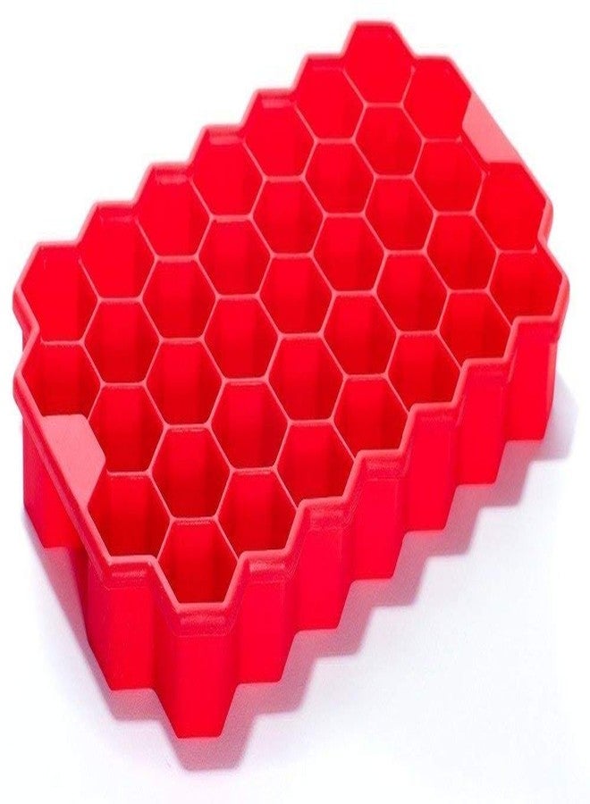 Birud Flexible Silicon Honeycomb Shape Ice Cube Mould Chocolate Cake Maker Tray-37 Cavities Mold with Cover - Image 4