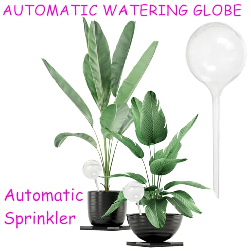 Jgalnim 10 PCS Large Clear Plastic Watering Globes,Plant Self-Watering Bulbs,Flower Automatic Water Device,Garden Waterer for Plant Indoor Outdoor Plants Flowers - Image 4