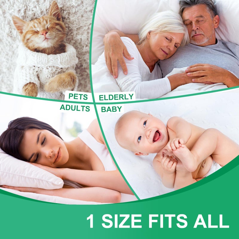 Kelisiting King Size Bed Pads for Incontinence Washable Waterproof, 71" x 59" (Pack of 1) - Reusable Extra Large Colored Cotton Pee Pads for Adults, Elderly, Pet, 4-Layer Underpads for Sofa,Furniture -KELISITING - Image 5