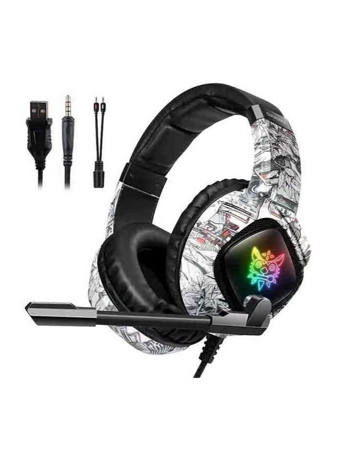 "K19 Wired Gaming Headset with Noise-Cancelling Mic – Stereo Sound, Over-Ear Comfort, Clear Chat for PS4, PS5, Xbox, Switch, and PC – Perfect for Gaming, Streaming & More"  - Image 1