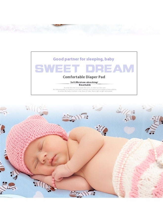 Portable Waterproof Diaper Changing Pad，Baby Changing Pad (74cm*98cm) Washable Wipeable Reusable Leak Proof Diaper Travel Mat Station Changing Mattress Liner Cribs Bed Cover - Image 3
