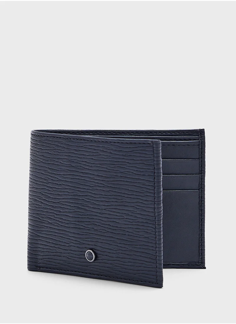 Robert Wood Textured Bi-Fold Wallet