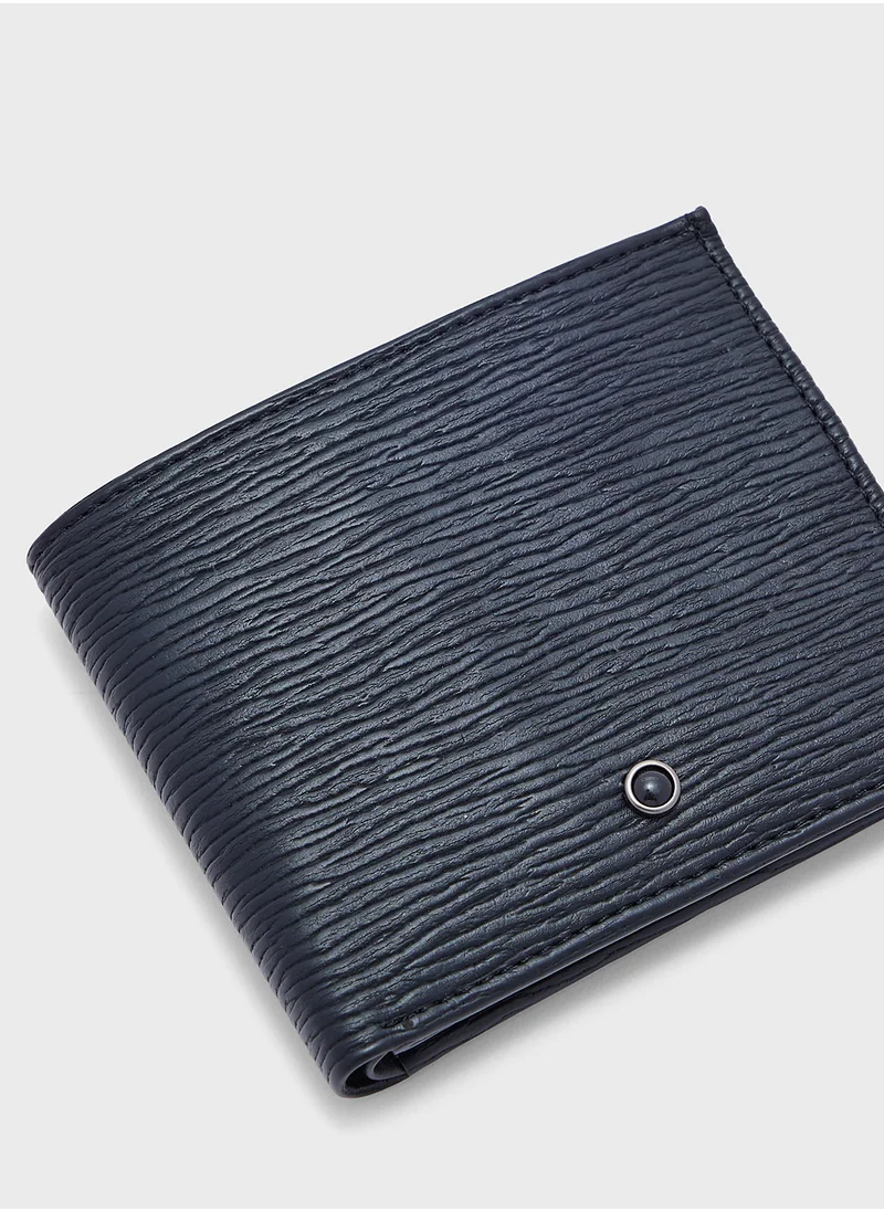 Robert Wood Textured Bi-Fold Wallet