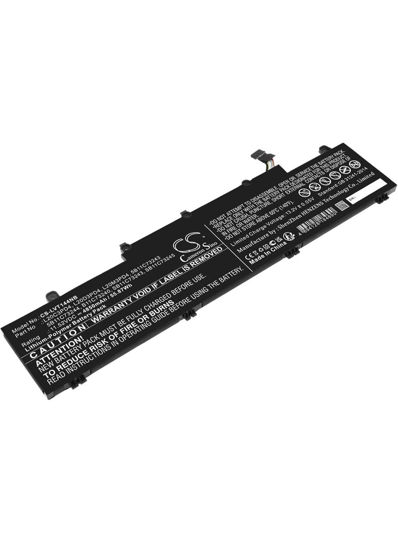 Terabyte 5B11C73243, 5B11C73244, B11C73240, L20C3PD4, L20D3PD4, L20M3PD4, SB11C73243, SB11C73245, 4850mAh Battery Replacement for Len OVO - Image 2