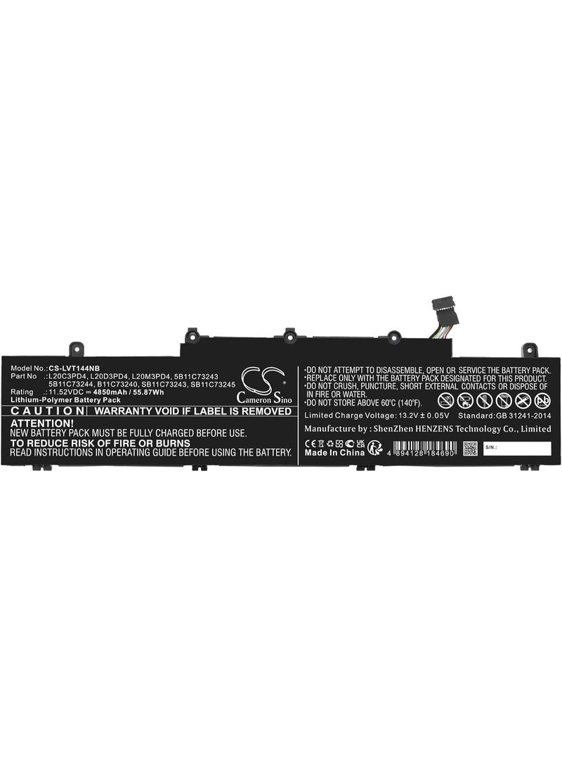 Terabyte 5B11C73243, 5B11C73244, B11C73240, L20C3PD4, L20D3PD4, L20M3PD4, SB11C73243, SB11C73245, 4850mAh Battery Replacement for Len OVO - Image 3