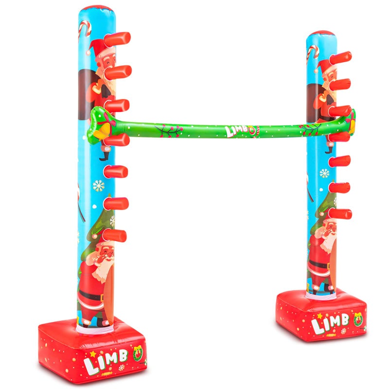 Threan 60 Inch Christmas Inflatable Limbo Xmas Party Game Limbo for Holiday Adults Fun Stick Toys for Christmas Birthday Indoor Outdoor Party Games Picnic Pool - Image 2