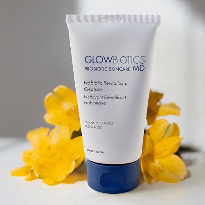 Glowbiotics غلوبيوتكس منظف مرطب بروبيوتيك 5 أونصات - غسول وجه لطيف مرطب مع بروبيوتيك، ببتيدات وصبار | منظف يومي للبشرة الحساسة، الجافة والمُسنّة - Image 5
