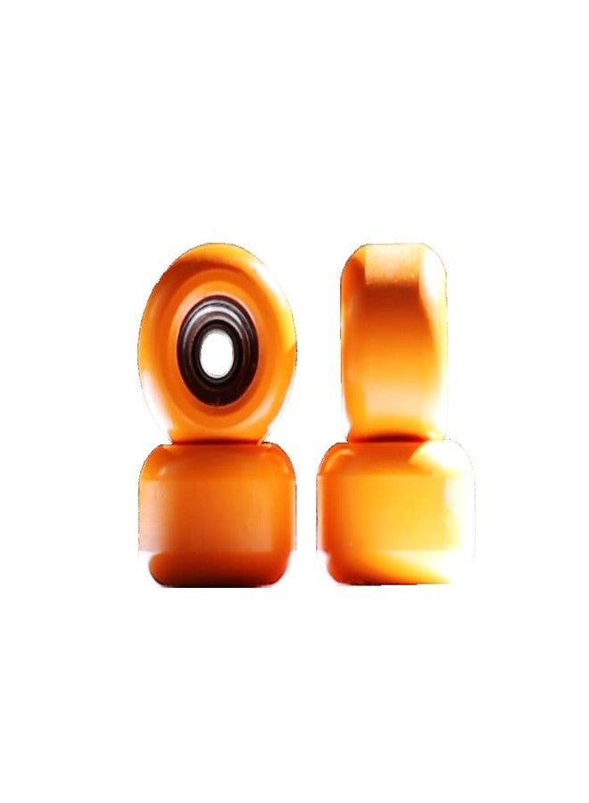 NOAHWOOD Fingerboards PRO Handmade Wheels with Handmade Self-locking Nuts (No CNC) (orange) - Image 1