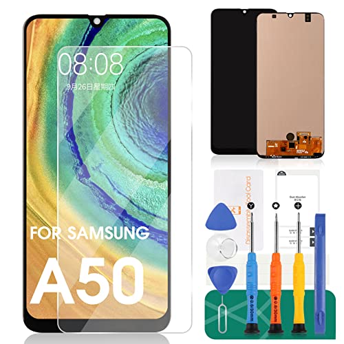 SRJTEK OLED for Samsung Galaxy A50 2019 Screen Replacement for Samsung A50S LCD Screen A505 A507 LCD Display SM-A505F SM-A505FN Touch Digitizer SM-A507F SM-A507FN Repair Kits(Support Figerprint Function) - Image 1