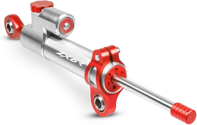 Motorcycle Steering Damper Stabilizer Kit For Kawasaki ZX6R Ninja 636 Gold Silver - Image 5