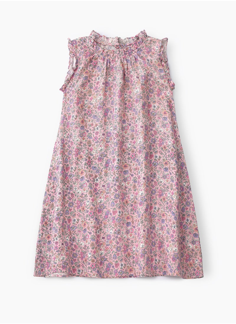 Jelliene Girls' Double Layer Floral Dress  - Image 1