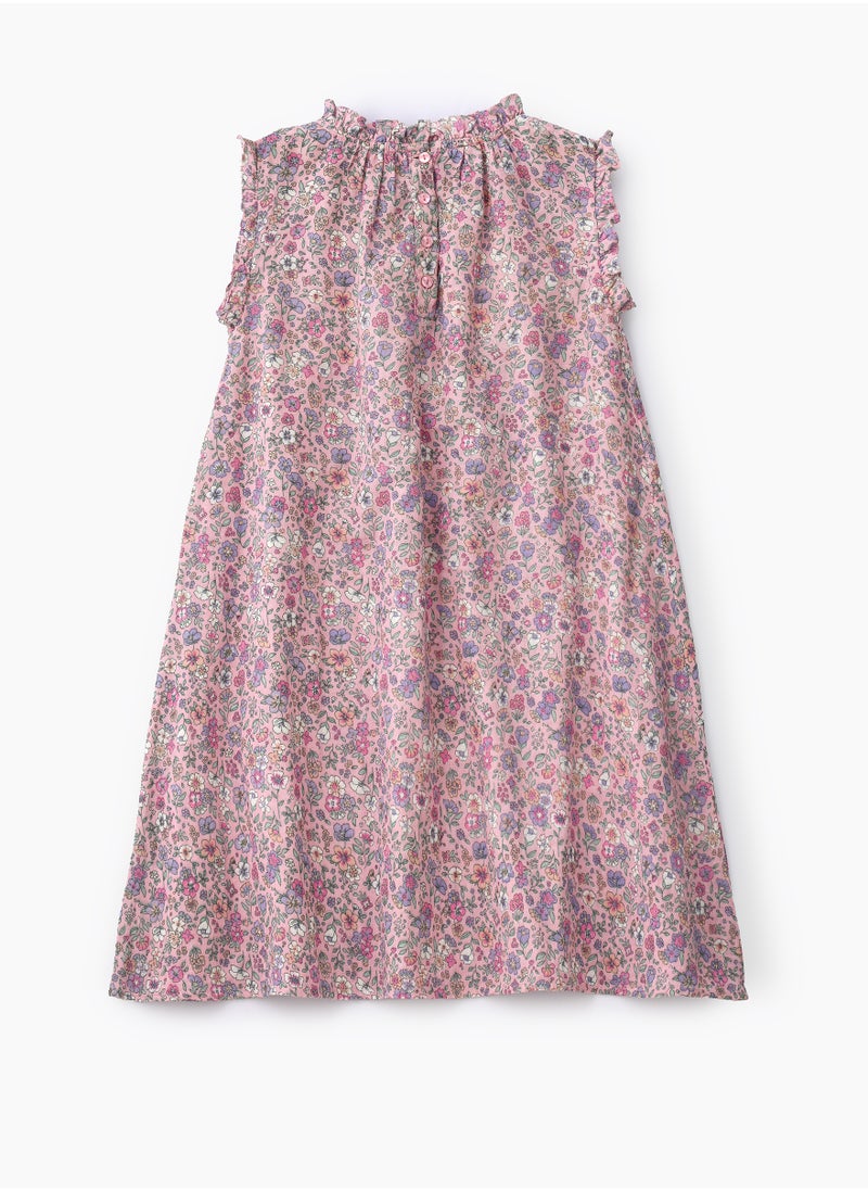 Jelliene Girls' Double Layer Floral Dress  - Image 2