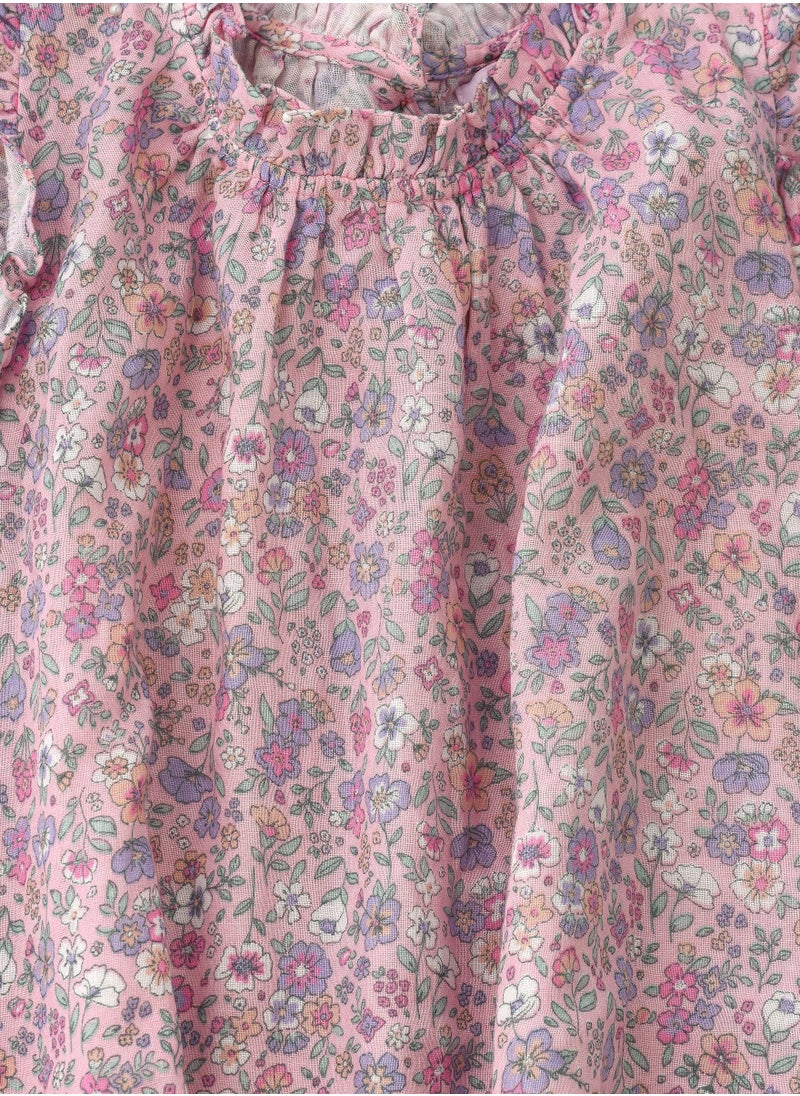 Jelliene Girls' Double Layer Floral Dress  - Image 3