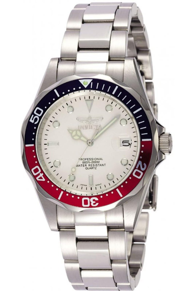 Invicta Men's 8933 Pro Diver Analog Display Quartz Silver Watch - Image 1