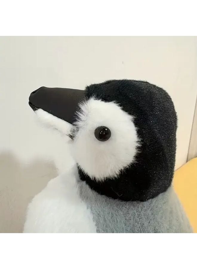 Gray Realistic Penguin Plush Toy Soft Stuffed Animal Kids Bedtime Companion Christmas Birthday Gift - Image 4