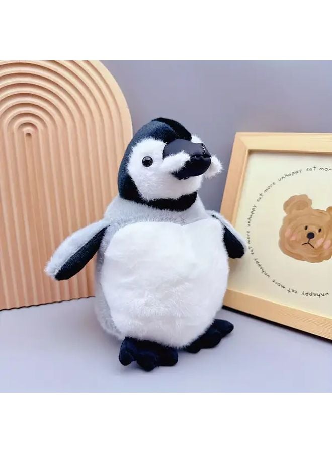 Gray Realistic Penguin Plush Toy Soft Stuffed Animal Kids Bedtime Companion Christmas Birthday Gift - Image 2