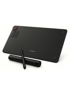 Deco 03 Wireless Graphics Tablet | 8192 Pressure Levels, Red Control Wheel, Passive Stylus – 6 Custom Shortcut Keys, 252×142mm Active Area