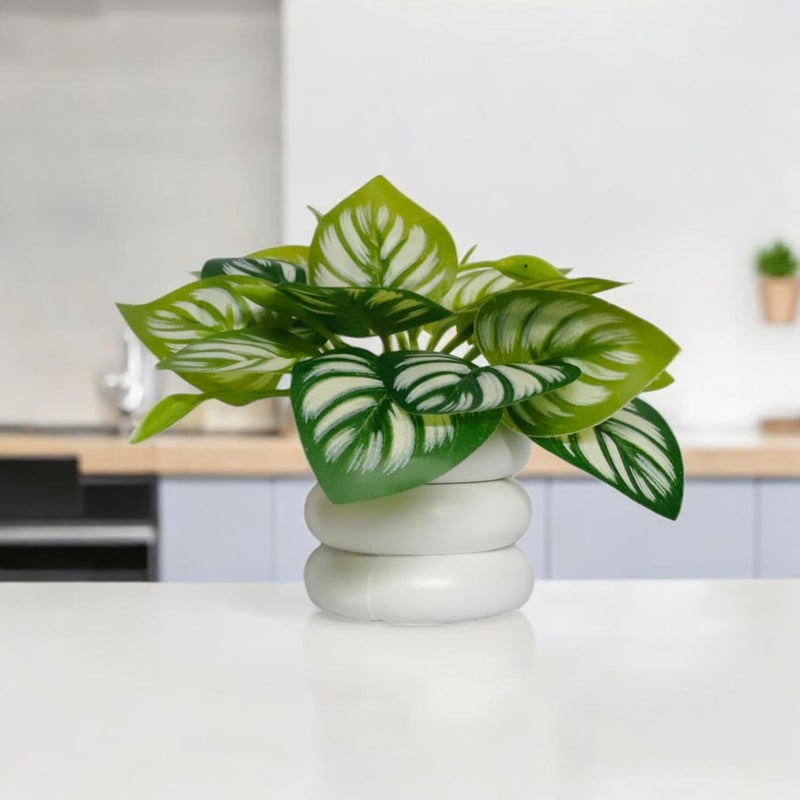 Flora Planet Artificial Plants for Home Decor | Realistic Looking | Home Decor Items | Durable Plastic | Wall Decoration Items for Living Room | Dimensions: 6 cm X 12 cm (Red) - Image 3