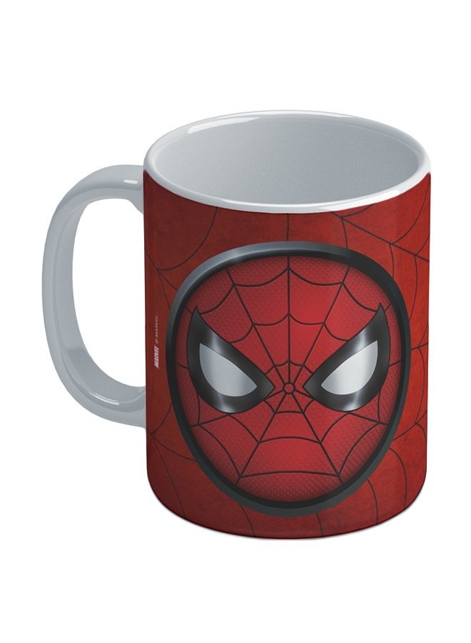 Phone Planet Marvel Spiderman Mask Coffee Mug Red/Black 8.2 x 9.5cm - Image 1