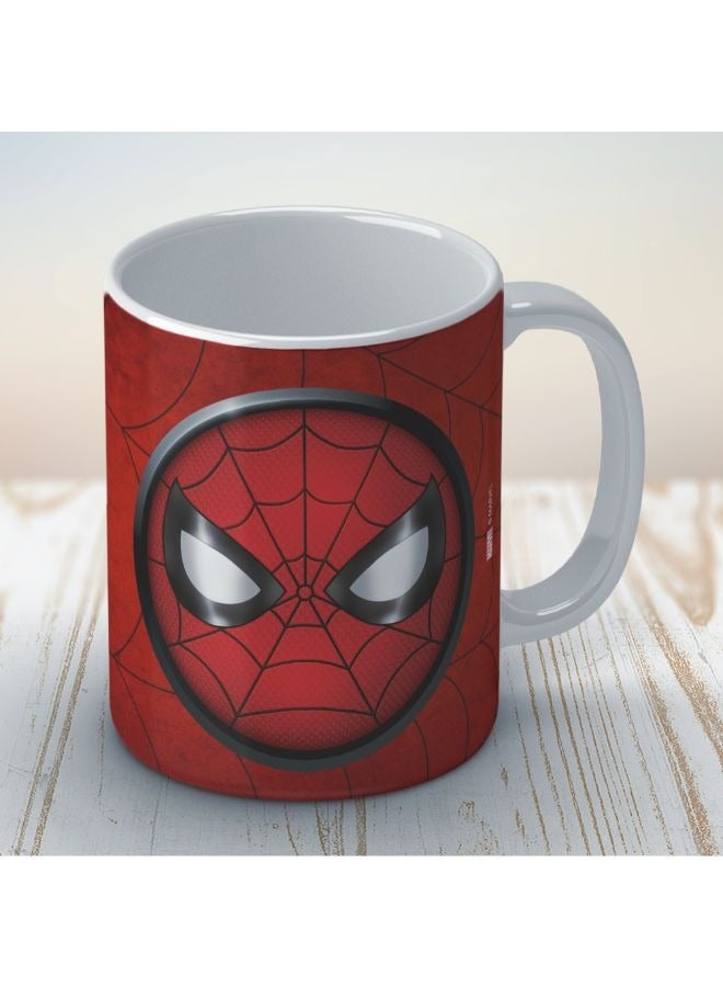 Phone Planet Marvel Spiderman Mask Coffee Mug Red/Black 8.2 x 9.5cm - Image 2