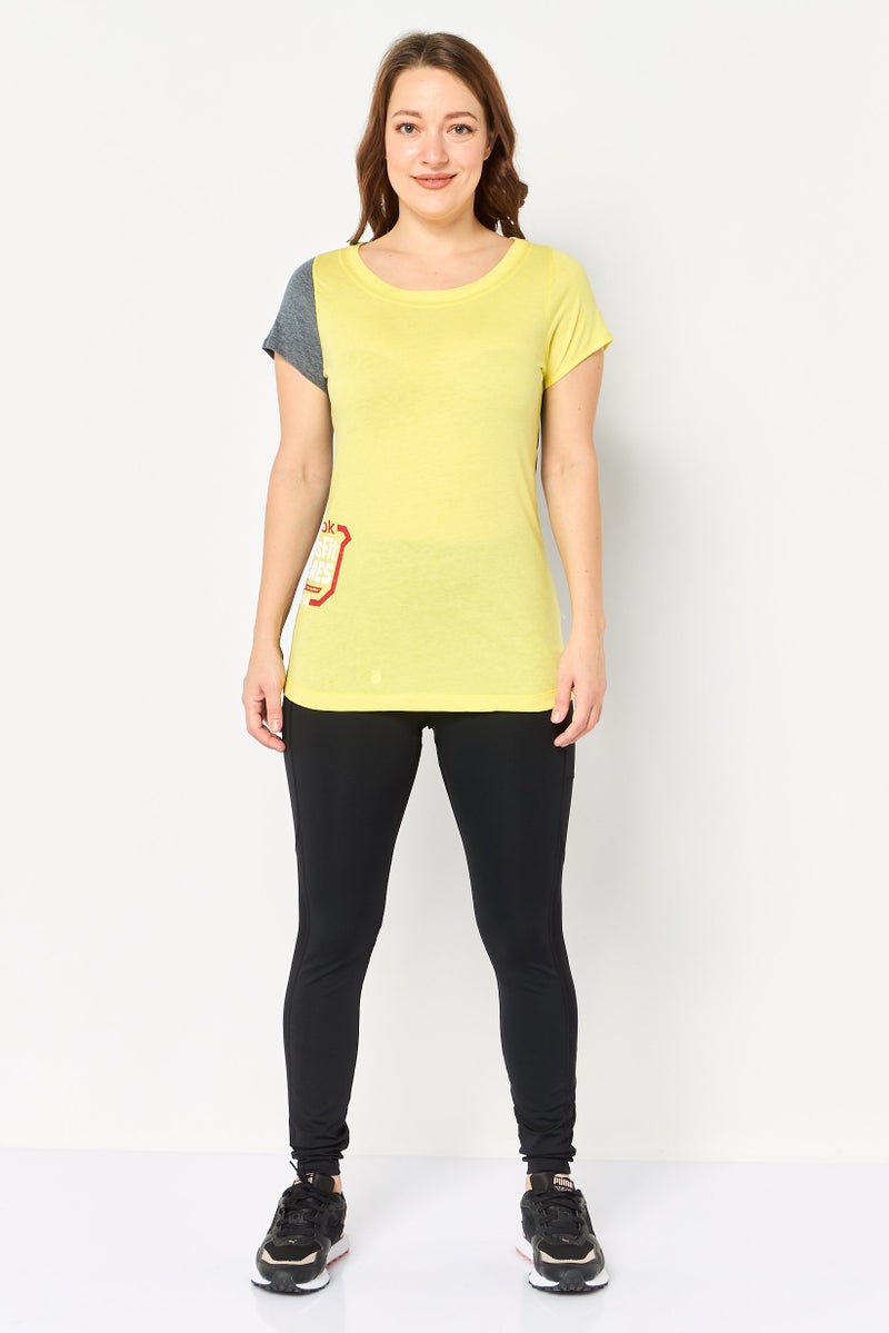 Reebok Women Sportswear Fit Short Sleeve Training Top, Multicolor - Image 2