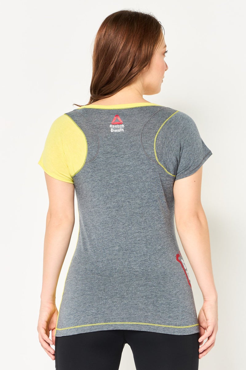 Reebok Women Sportswear Fit Short Sleeve Training Top, Multicolor - Image 4