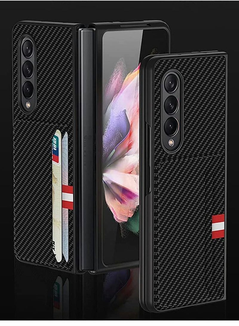 Y&D Cover with Leather Wallet Card Holder Phone Case Compatible Samsung Galaxy Z Fold 3 5G  - Image 2