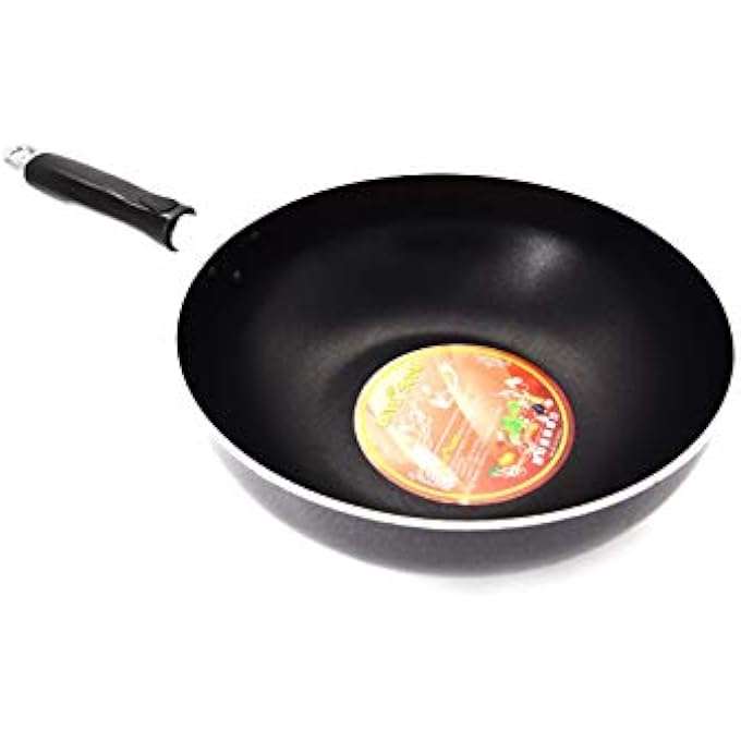 LOVE SONG 28Cm Fry Wok With HandleLw28Kitchen Cookware Skillet And Fry Pans Woks Stir Fry Pans Wok