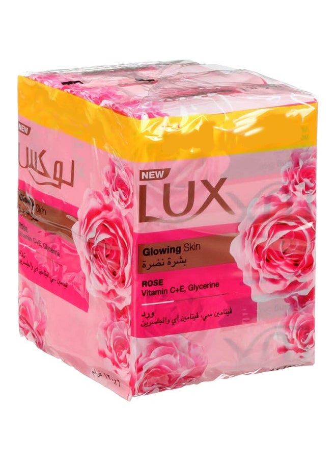 Lux Glowing Skin Rose Soap, Pack Of 6, 120g 