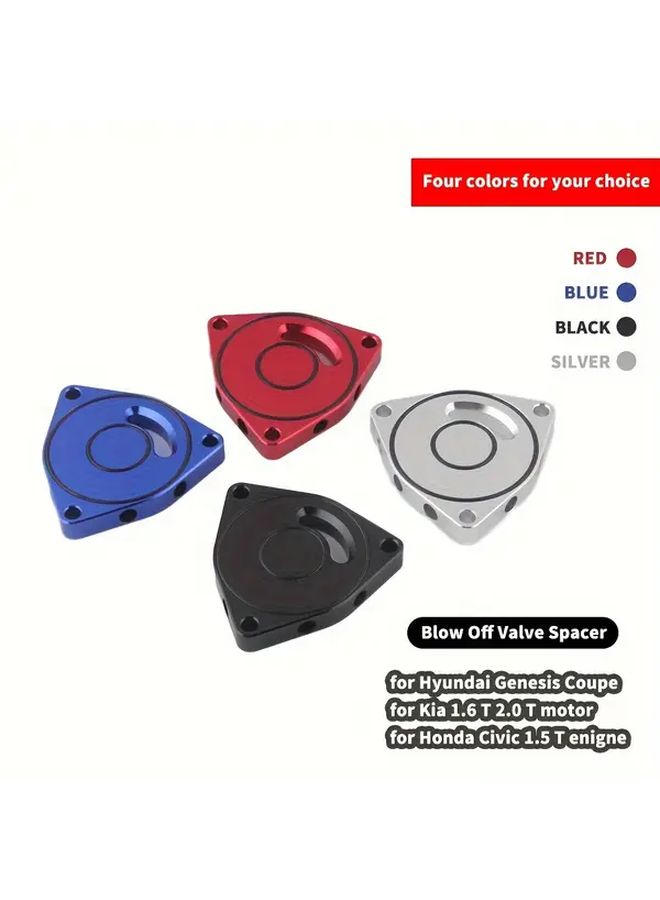 Black Aluminum Alloy Blow Off Valve Spacer for Hyundai Kia Honda 1.5T 2.0T 1.6T - Image 1
