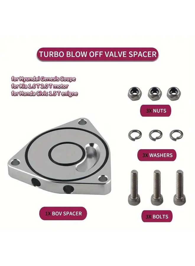 Black Aluminum Alloy Blow Off Valve Spacer for Hyundai Kia Honda 1.5T 2.0T 1.6T - Image 4
