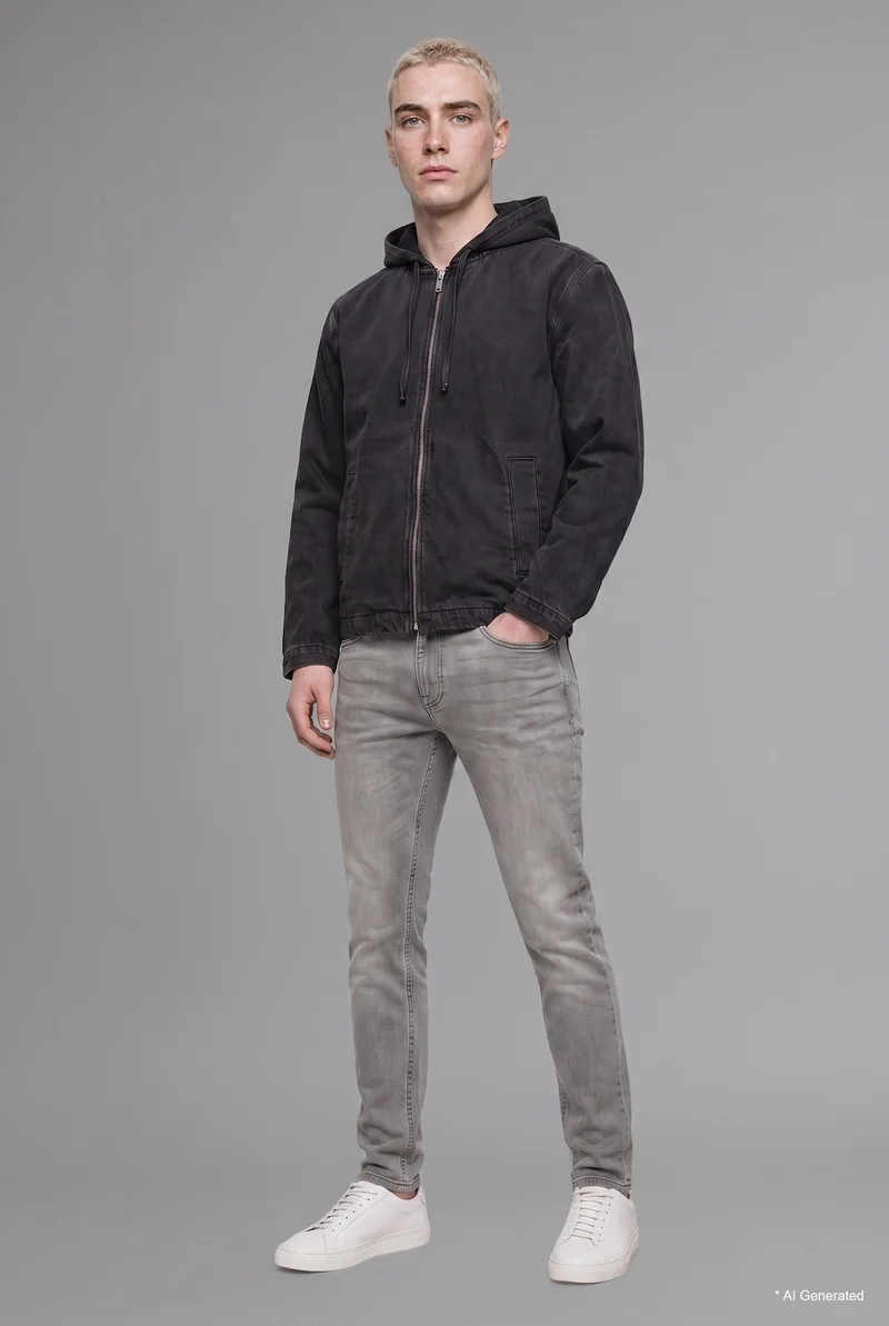 Pedro Slim Fit Super Skinny Hem Jeans