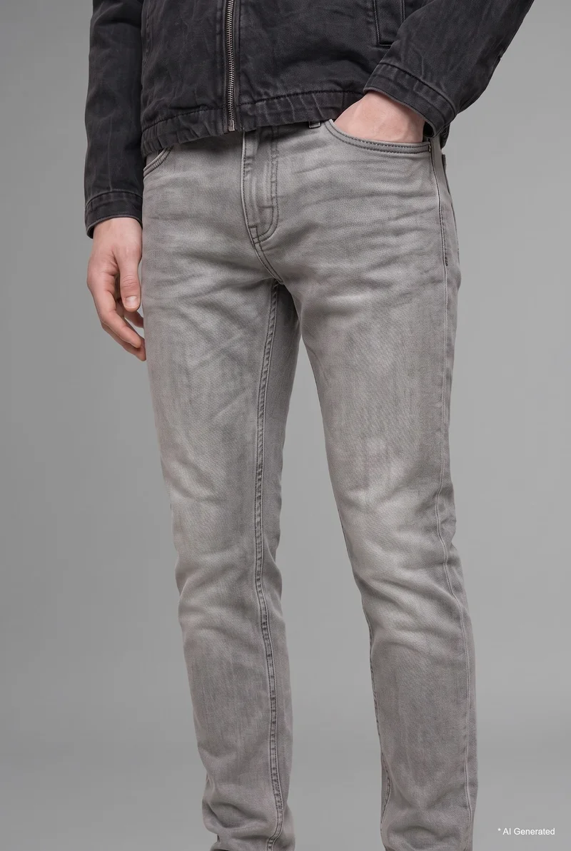 Defacto  Pedro Slim Fit Super Skinny Hem Jeans for Men | Best Price UAE