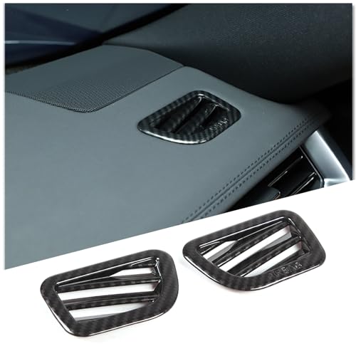 Heutamo Dashboard Air Vents Cover Frame Compatible with Land Rover Range Rover Sport/Vogue 2023 2024,Center Console Dashboard Side Air Vent Outlet Frame Cover Trim Accessories (Carbon Fiber Pattern) - Image 1