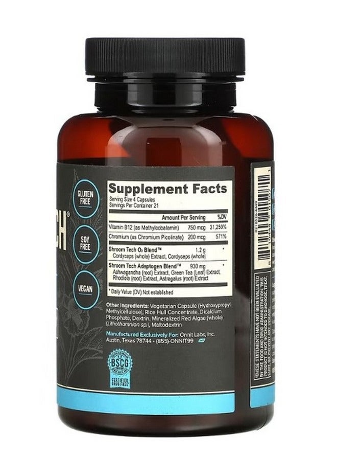 أونيت Shroom Tech Sport Daily Energy Support 84 Capsules - Image 2
