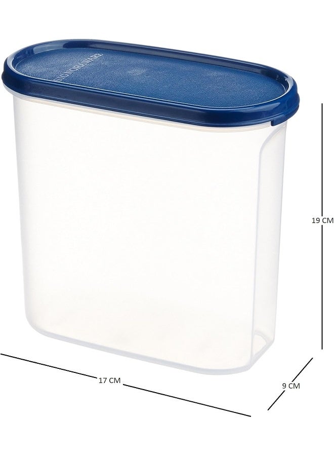 Signoraware Modular Oval No.3 Plastic Container 1.7 Litres Mod Blue - Image 2