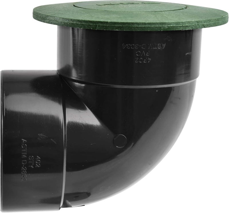 NDS 422G Pop-Up Drainage Emitter with Elbow fits 4-Inch Sewer and Drain Pipe, Works with Drainage Systems Including Catch Basins, Green - Image 3