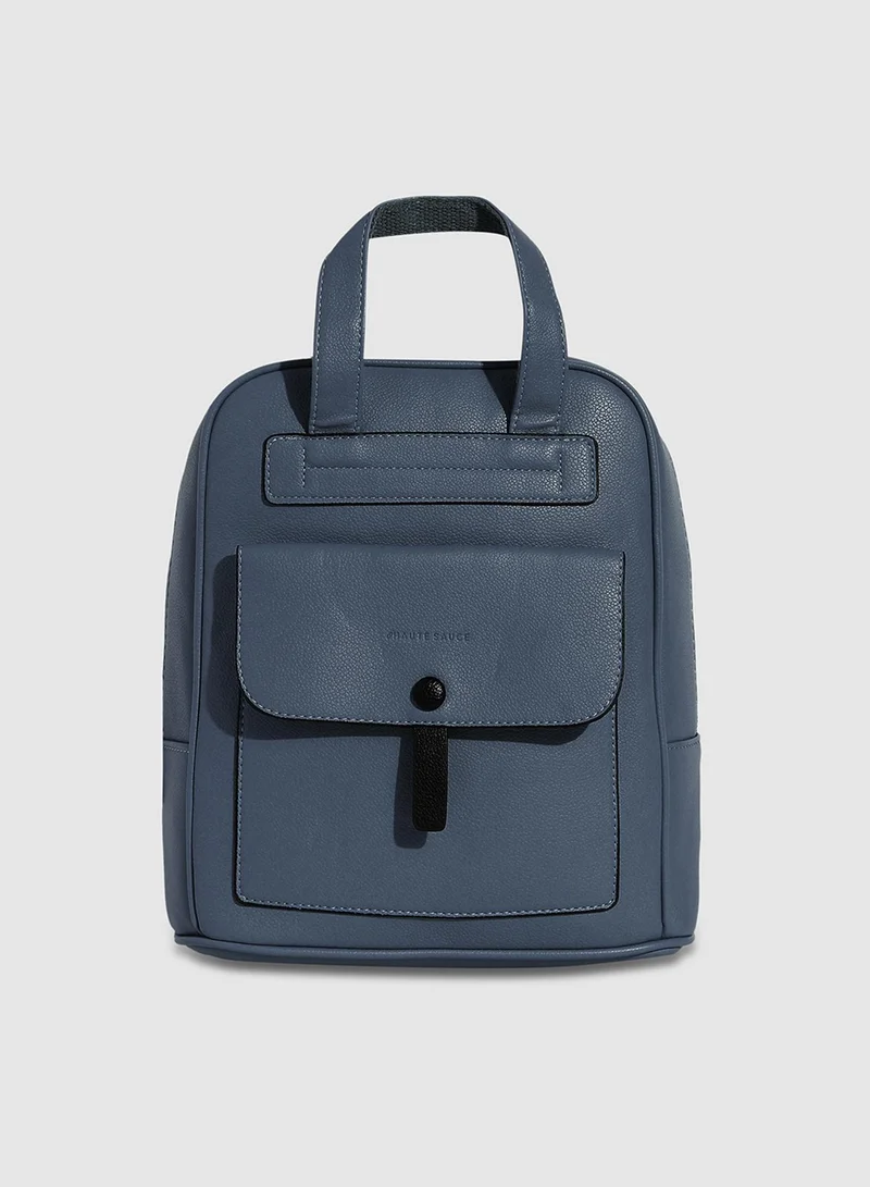 Haute Sauce Top Handle Backpack - Indigo Blue