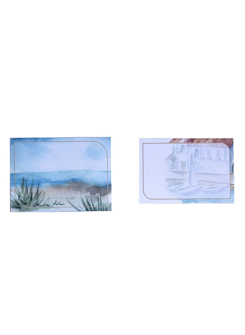 Confetti Confetti! Small Greeting Note Cards w/Envelopes & Stickers (Pack of 10), Nautical Theme, Boat, For Mothers Day, Valentines Day, All Occasions - 3" x 4.2" Note Cards  - Image 5